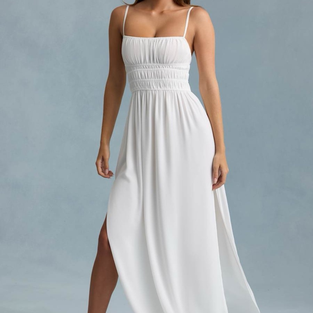 Oh Polly White Maxi Dress